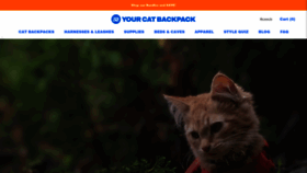 What Yourcatbackpack.com website looked like in 2021 (3 years ago)