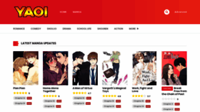 What Yaoi.mobi website looked like in 2021 (3 years ago)