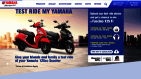 What Yamaha-motor-india.com website looked like in 2021 (3 years ago)