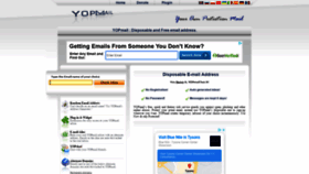 What Yopmail.com website looked like in 2021 (3 years ago)