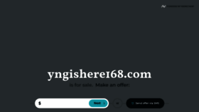 What Yngishere168.com website looked like in 2021 (3 years ago)