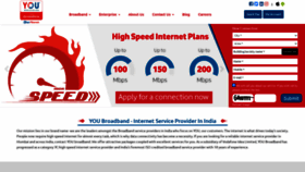 What Youbroadband.in website looked like in 2021 (3 years ago)
