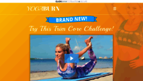 What Yogaburnchallenge.com website looked like in 2021 (3 years ago)