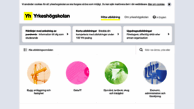 What Yrkeshogskolan.se website looked like in 2021 (3 years ago)