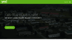 What Yescommunities.com website looked like in 2021 (3 years ago)
