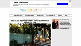 What Younghouselove.com website looked like in 2021 (3 years ago)