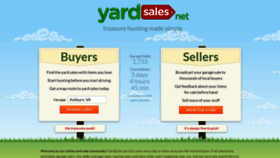 What Yardsales.net website looked like in 2021 (3 years ago)