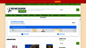 What Yeswecoupon.com website looked like in 2021 (3 years ago)