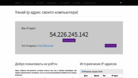 What Yoip.ru website looked like in 2021 (3 years ago)