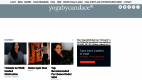What Yogabycandace.com website looked like in 2021 (3 years ago)