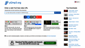 What Yt2mp3.org website looked like in 2021 (3 years ago)