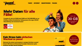 What Yesss.at website looked like in 2021 (5 years ago)