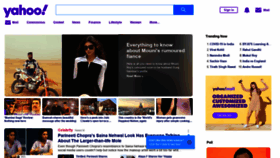 What Yahoo.co.in website looked like in 2021 (3 years ago)