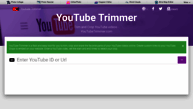 What Youtubetrimmer.com website looked like in 2021 (3 years ago)