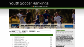 What Youthsoccerrankings.us website looked like in 2021 (3 years ago)