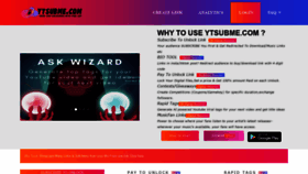 What Ytsubme.com website looked like in 2021 (3 years ago)