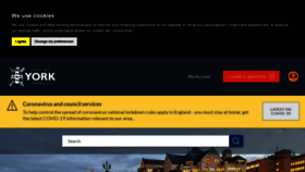 What York.gov.uk website looked like in 2021 (4 years ago)
