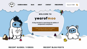 What Yearofmoo.com website looked like in 2021 (3 years ago)