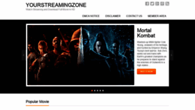 What Yourstreamingzone.com website looked like in 2021 (3 years ago)