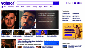 What Yahoo.ca website looked like in 2021 (4 years ago)