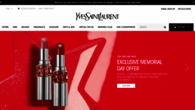 What Yslbeauty.com website looked like in 2021 (2 years ago)