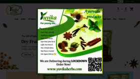 What Yuvikaherbs.com website looked like in 2021 (2 years ago)