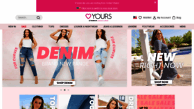 What Yoursclothing.com website looked like in 2021 (2 years ago)