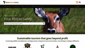 What Yourafricansafari.com website looked like in 2021 (2 years ago)