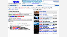 What Youtuberepeater.com website looked like in 2021 (2 years ago)