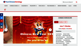 What Yourchineseastrology.com website looked like in 2021 (2 years ago)