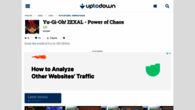 What Yu-gi-oh-zexal-power-of-chaos.en.uptodown.com website looked like in 2021 (2 years ago)
