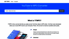 What Ytmp3.ac website looked like in 2021 (2 years ago)