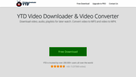 What Ytddownloader.com website looked like in 2021 (2 years ago)