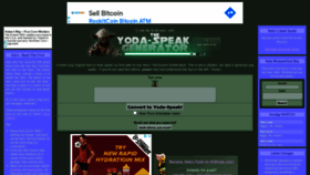 What Yodaspeak.co.uk website looked like in 2021 (2 years ago)