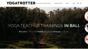 What Yogatrotter.com website looked like in 2021 (2 years ago)