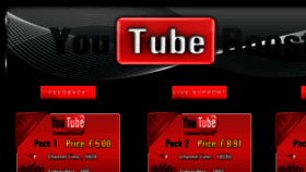 What Youtubeboosters.com website looked like in 2011 (12 years ago)