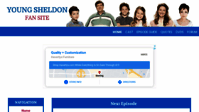 What Young-sheldon.com website looked like in 2021 (2 years ago)