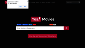 What Yesmovies.vc website looked like in 2021 (2 years ago)