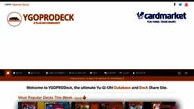 What Ygoprodeck.com website looked like in 2021 (4 years ago)