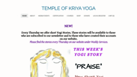 What Yogakriya.org website looked like in 2021 (2 years ago)
