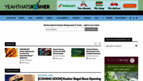 What Yeahthatskosher.com website looked like in 2021 (2 years ago)
