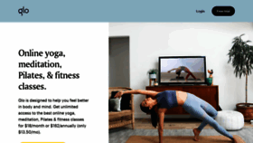 What Yogaglo.com website looked like in 2021 (2 years ago)
