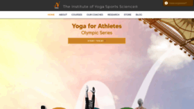 What Yogasportscience.com website looked like in 2021 (2 years ago)