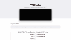 What Ytsproxies.com website looked like in 2021 (2 years ago)