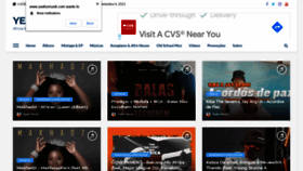 What Yeahzmusik.com website looked like in 2021 (2 years ago)