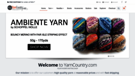 What Yarncountry.com website looked like in 2021 (2 years ago)