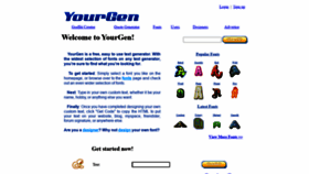 What Yourgen.com website looked like in 2021 (2 years ago)