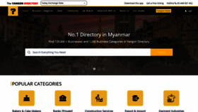 What Yangondirectory.com website looked like in 2021 (2 years ago)
