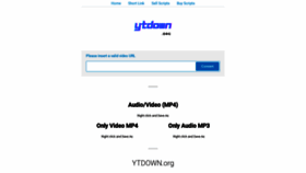 What Ytdown.org website looked like in 2021 (2 years ago)