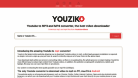 What Youzik.net website looked like in 2021 (2 years ago)